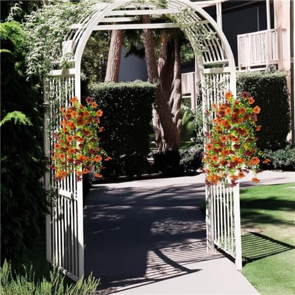 2PCS Faux Silk Daisy UV Resistant Look Real for Outside Home Indoor Planter - Picture 4 of 7